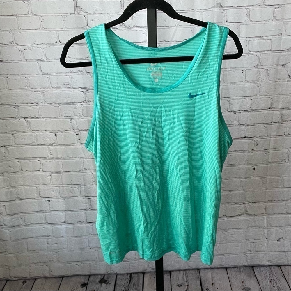 Nike Drifit Turquoise Tank Top Size Large